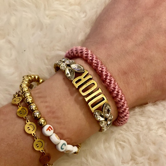 Dior Crystal Logo Bracelet - Picture 10 of 12